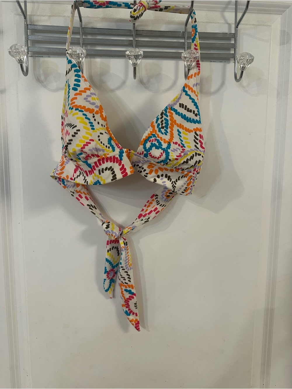 Victoria's Secret Multicolor Printed Triangle Bikini Top